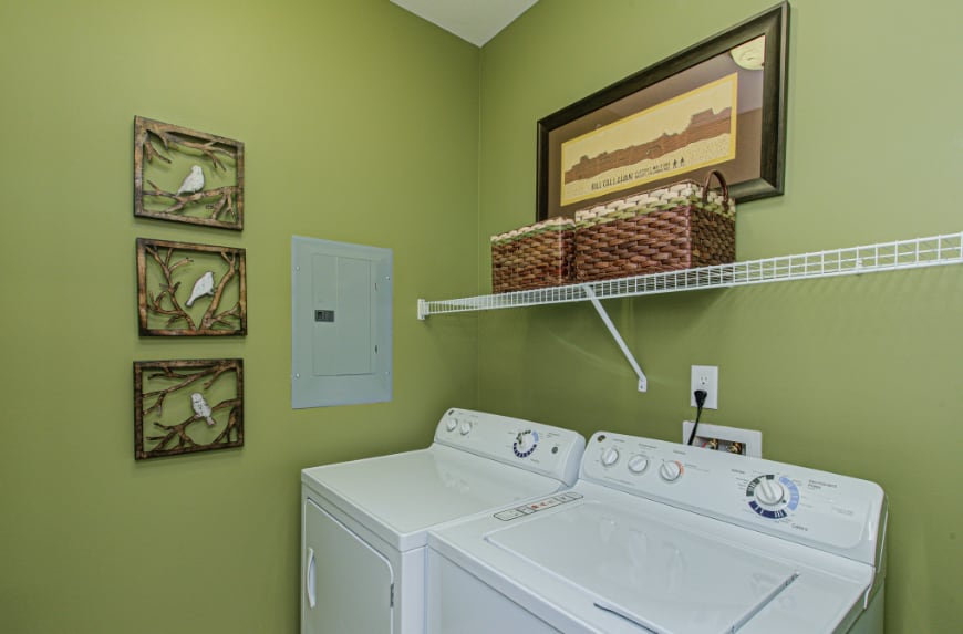 Laundry room in a Brownsburg townhome.